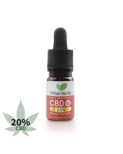 Vital Herb Full Spectrum Hemp CBD Oil - 2000mg 20% (10ml) Strawberry Flavour