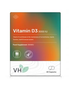 VH Vitamin D3 3000iu 90 Vegan Capsules