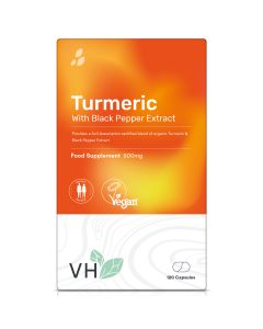 VH Organic Turmeric 500mg with Black Pepper Extract 120 Capsules