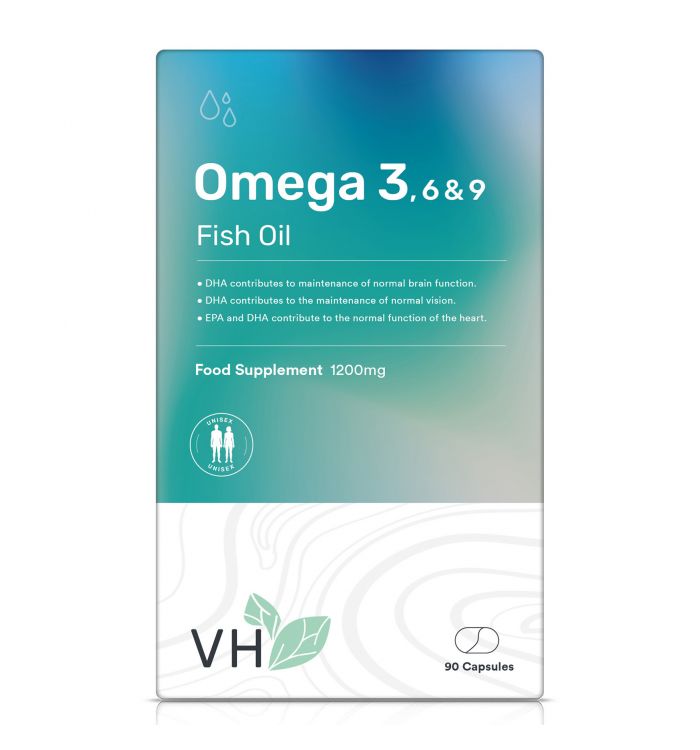 VH Omega 3 6 9 Fish Oil 1200mg 90 Softgel Capsules
