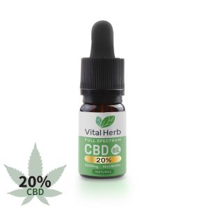 Vital Herb Full Spectrum Hemp CBD Oil - 2000mg 20% (10ml) Natural Flavour