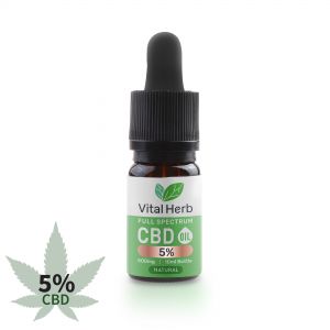 Vital Herb Full Spectrum Hemp CBD Oil - 500mg 5% (10ml) Natural Flavour