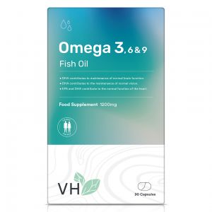 VH Omega 3, 6 & 9 Fish Oil 1200mg 90 Softgel Capsules